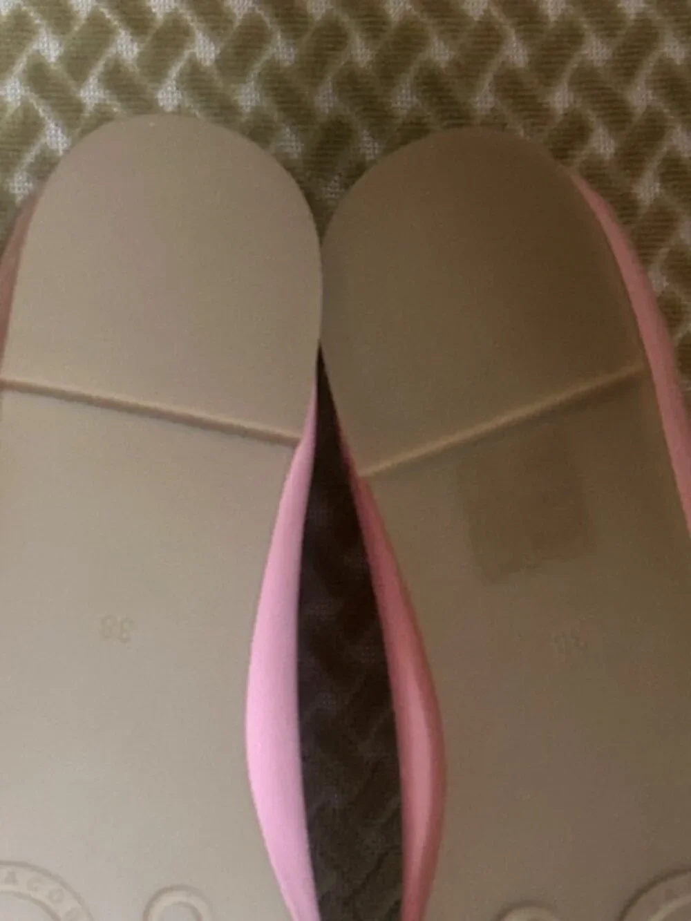 Marc by Marc Jacobs Piggy Pink Patent Leather Studded Ballet Flats NWB - Picture 10 of 16